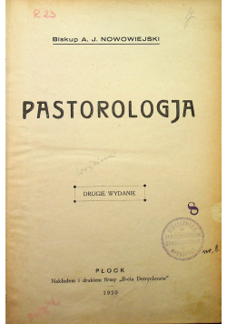Pastorologja 1930 r.