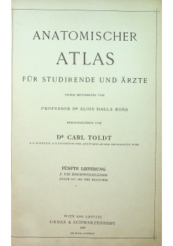 Anatomischer Atlas fur studirende und arzte cz 5 1897 r.