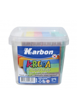 Kreda kolorowa do malowania po asfalcie 24 kolory