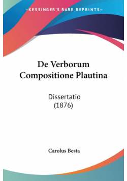 De Verborum Compositione Plautina