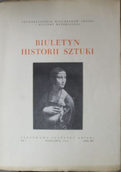 Biuletyn Historii sztuki nr 3 1952