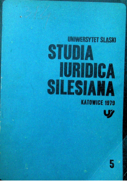 Studia Iuridica Silesiana 5