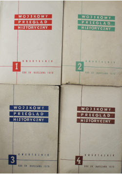 Wojskowy przegląd historyczny Nr 1 - 4