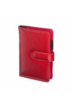Notes A6 magnetyczny kratka czerwony N45B-60