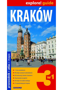 Kraków 3 w 1 Przewodnik + atlas + mapa laminowana