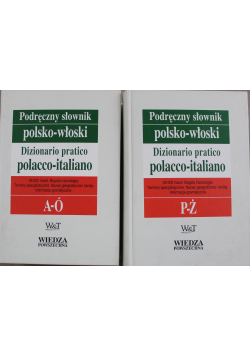 Podręczny słownik polsko włoski Dwa Tomy