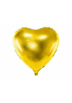 Balon foliowy Serce 45cm złoty
