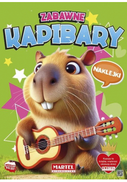 Zabawne kapibary. Kolorowanka z naklejkami