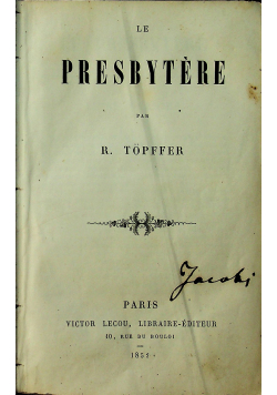 Le Presbytere 1852 r.