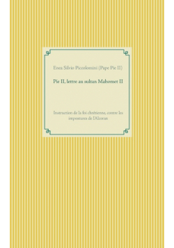 Pie II, lettre au sultan Mahomet II