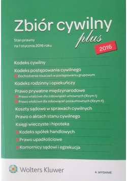 Kodeks cywilny 2016 PLUS Nowa