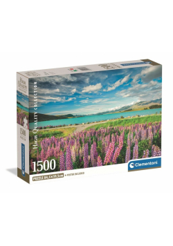 Puzzle 1500 Compact  Lupins At lake Tekapo