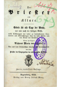 Der Priester am Altare 1856 r.
