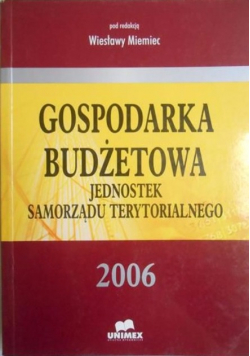 Gospodarka budżetowa jednostek samorządu terytorialnego