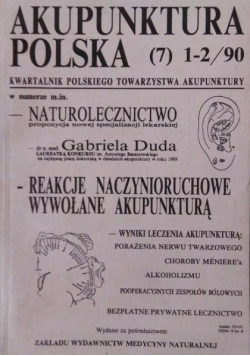 Wybrane zagadnienia akupunktury koreańskiej / Akupunktura polska 1 -2