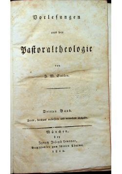 Borlefungen aus der Daftoraltheologie 1812 r.