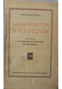 Antagonizm wieszczów 1925r