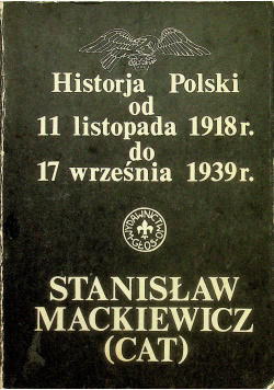 Historia Polski od 11 listopada 1918 r  do 17 września 1939 r