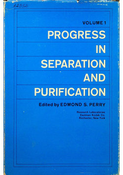Progress in separation and purification