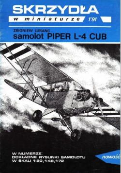 Skrzydła w miniaturze Samolot Piper L4 Cub nr 1