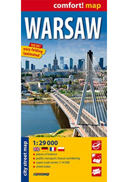Mapa Warsaw 1 : 29 000