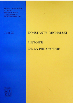 Historie De La Philosophie De Socrate Tom Xi