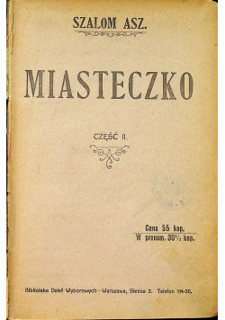 Miasteczko część II 1910 r