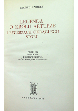 Legenda o królu Arturze i rycerzach okrągłego stołu
