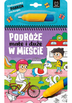 W mieście. Malowanka z pisakiem wodnym