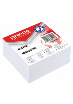 Karteczki Office Products klejone 85x85x40mm białe