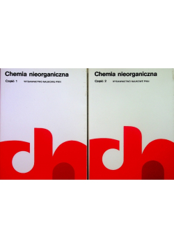 Chemia nieorganiczna Tom 1 i 2