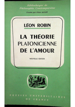 La theorie platonicienne