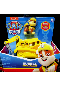 Psi patrol pojazd z figurką Tracker Rubble Bulldozer Nowa