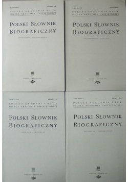 Polski słownik biograficzny Tom XLIV 4 numery