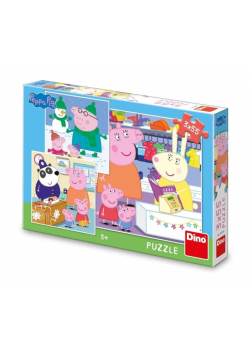 Puzzle Świnka Peppa 3x55el