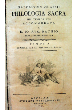 Philologia sacra tomvus I 17776 r