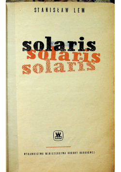 Solaris I wydanie