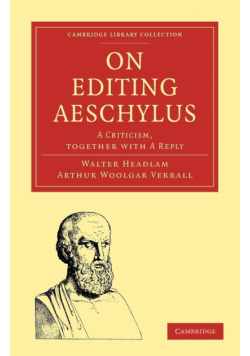 On Editing Aeschylus