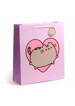 Torebka prezentowa Pusheen z sercem duża
