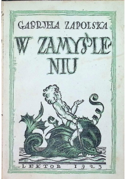 W zamyśleniu, 1923 r.