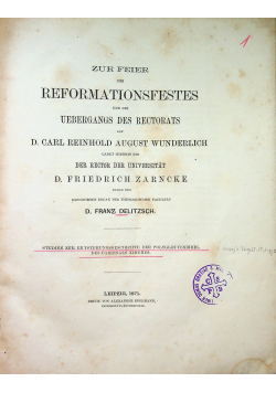 Zur feier des reformationsfestes 3 tomy ok 1871 r
