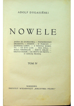 Nowele Tom IV 1926 r.