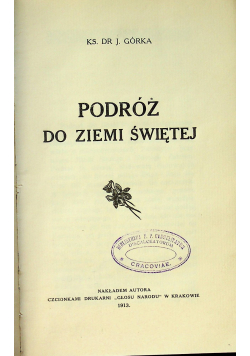 Podróż do Ziemi Świętej 1913 r