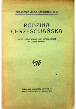 Rodzina Chrześcijańska 1927 r