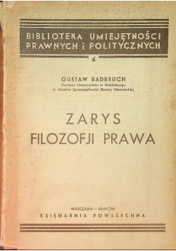 Zarys filozofji prawa, 1938 r.