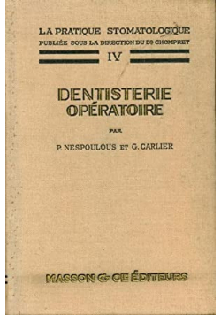 Dentisterie Operatoire IV