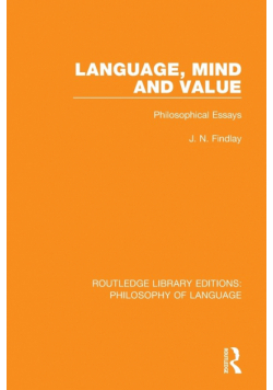 Language, Mind and Value