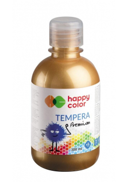 Farba Tempera Premium 300ml złota HAPPY COLOR