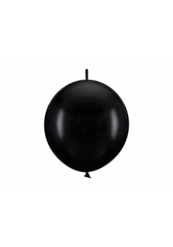 Balony z łącznikiem Pastel Black 28cm 20szt
