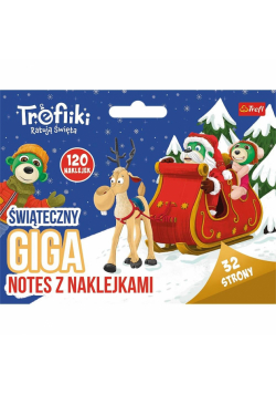 Ks08461 Trefiliki Ratują Święta. Świąteczny Notes z Naklejkami / KazStudio Treflix